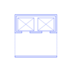 Layouts Elevators Lifts Banks Double Pair Two Editable Svg Line Art, Free Vectors File